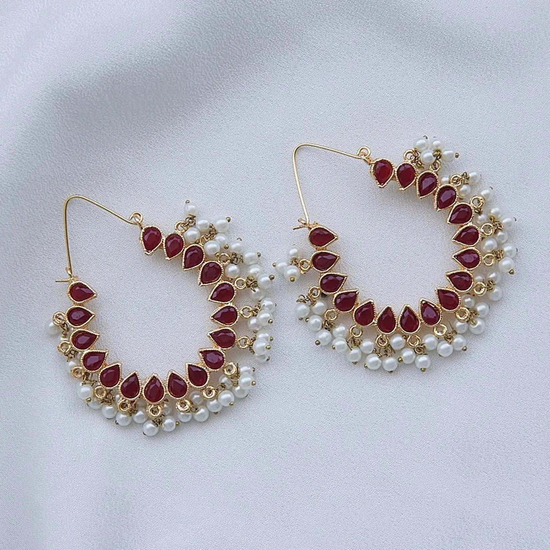 Chand Hoop Bali Earrings
