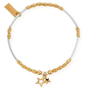 ChloBo Double Star Bracelet - Gold & Silver