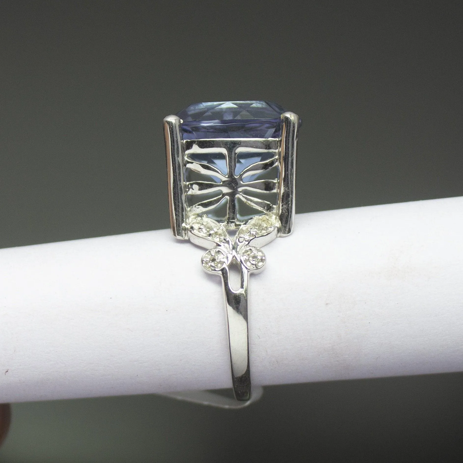 Christmas Gift, 7.5g, Handmade Alexite Designer 925 Sterling Silver Ring