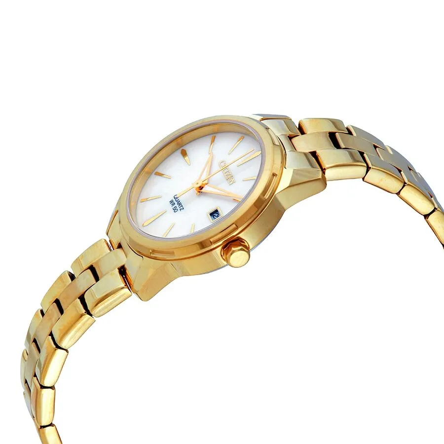 Citizen Elegance Mother of Pearl Dial Ladies Gold-tone Watch EU6072-56D