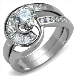 CJE2617 Wholesale Women's Stainless Steel 1.45 ct. CZ Ring