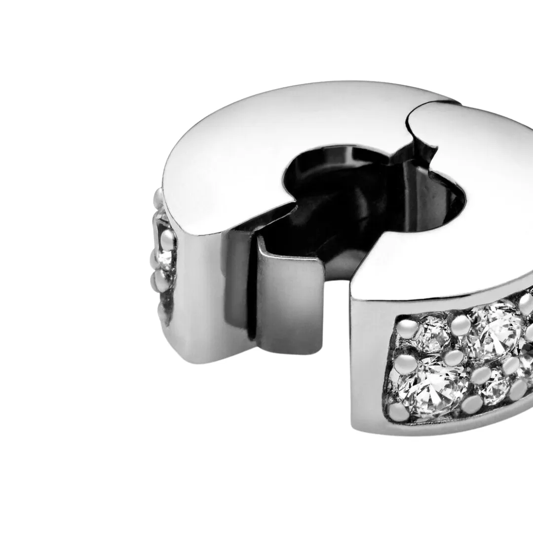 Clear Pavé Clip Charm