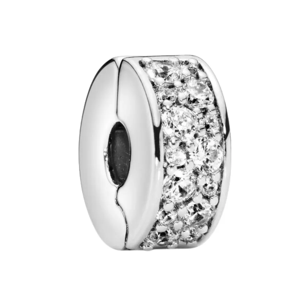 Clear Pavé Clip Charm