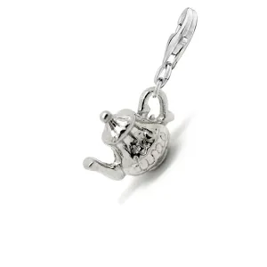 Clip on Tea Pot Tea Time Charm for European Jewelry with Lobster Clasp