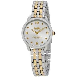 Coach Delancey Slim Silver Dial Ladies Two Tone Watch 14502784