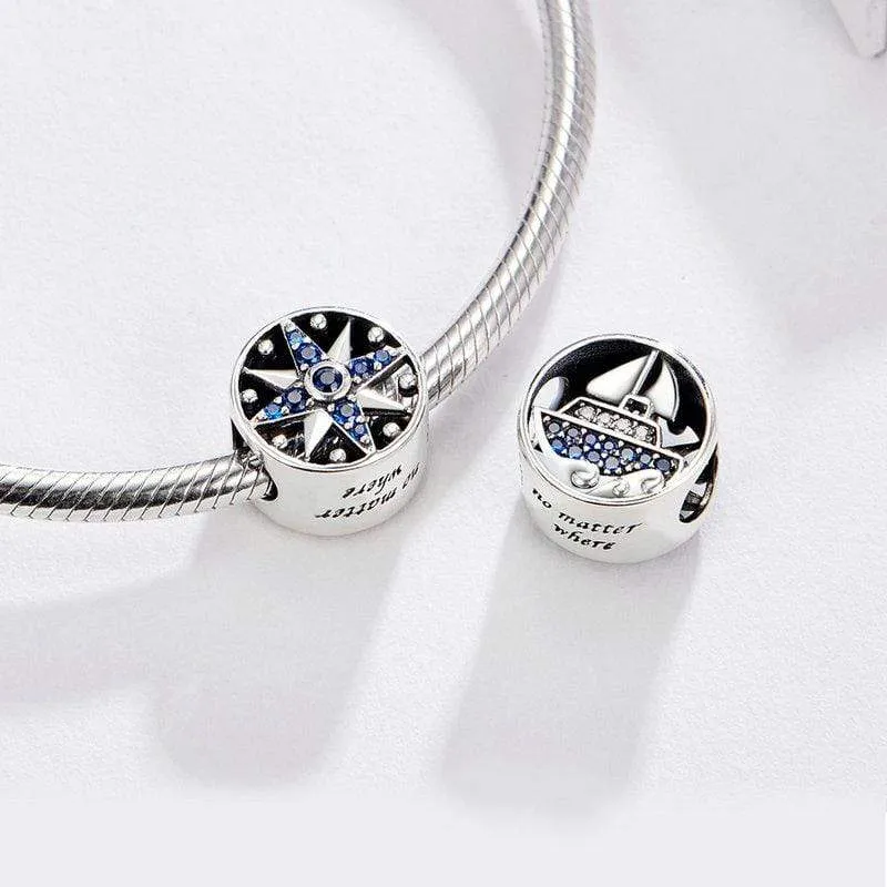Compass Boat Charm