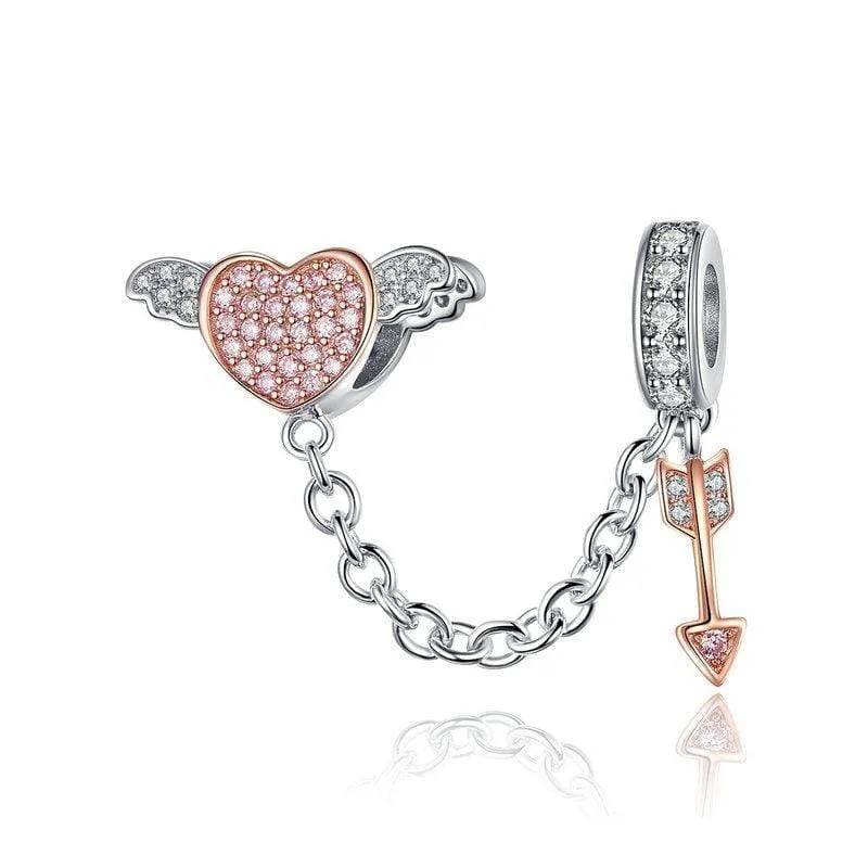 Cupid Heart & Arrow Charm