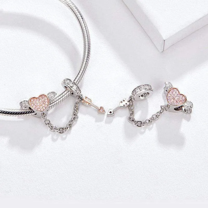 Cupid Heart & Arrow Charm