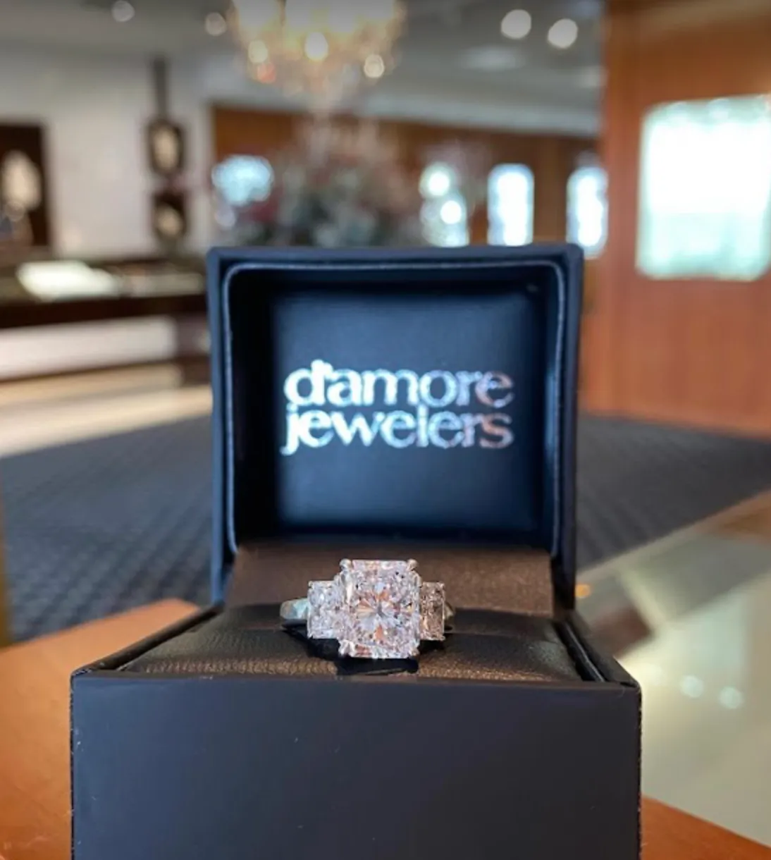 Custom Engagement Ring Mounting - Radiant Cut Engagement Ring Mounting