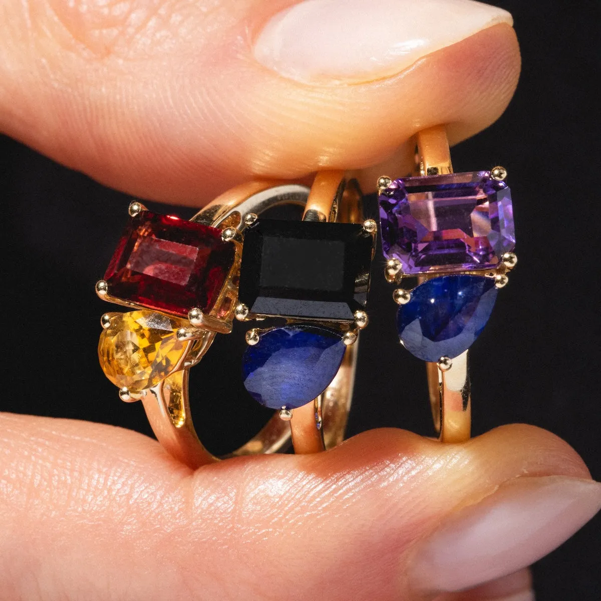 Customizable Toi et Moi Ring