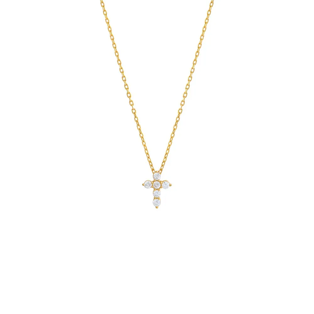 CZ Cross Necklace