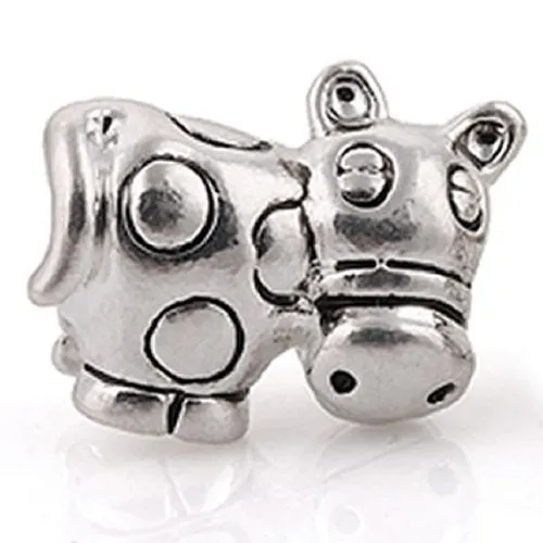 Dairy Cow Bead European Bead Compatible for Most European Snake Chain Charm Bracelet