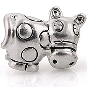 Dairy Cow Bead European Bead Compatible for Most European Snake Chain Charm Bracelet
