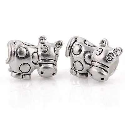 Dairy Cow Bead European Bead Compatible for Most European Snake Chain Charm Bracelet