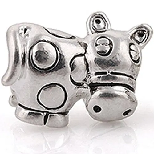 Dairy Cow Bead European Bead Compatible for Most European Snake Chain Charm Bracelet