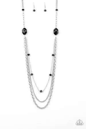 Dare to Dazzle Black Paparazzi Necklace
