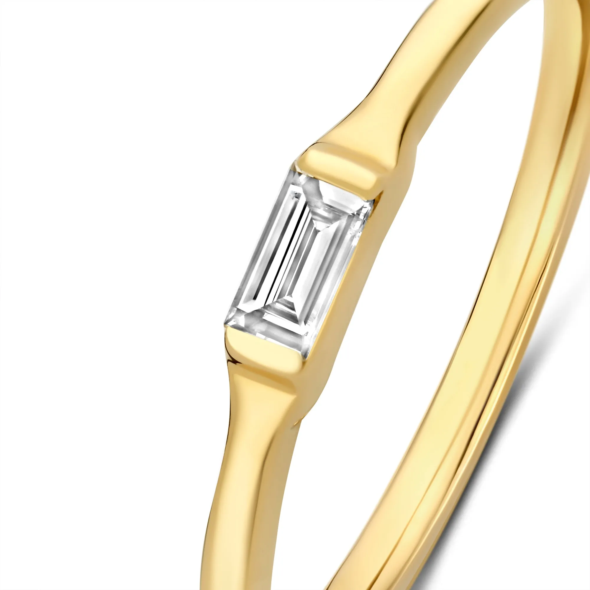De la Paix Lucia  14 karat gold ring with diamond 0.08 carat