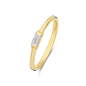 De la Paix Lucia  14 karat gold ring with diamond 0.08 carat