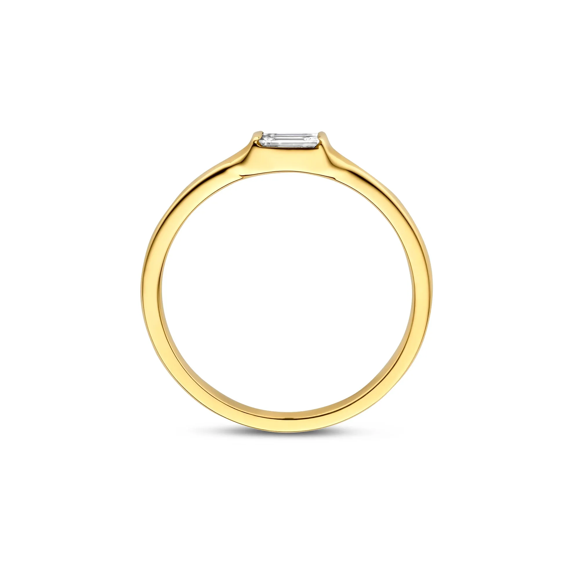 De la Paix Lucia  14 karat gold ring with diamond 0.08 carat