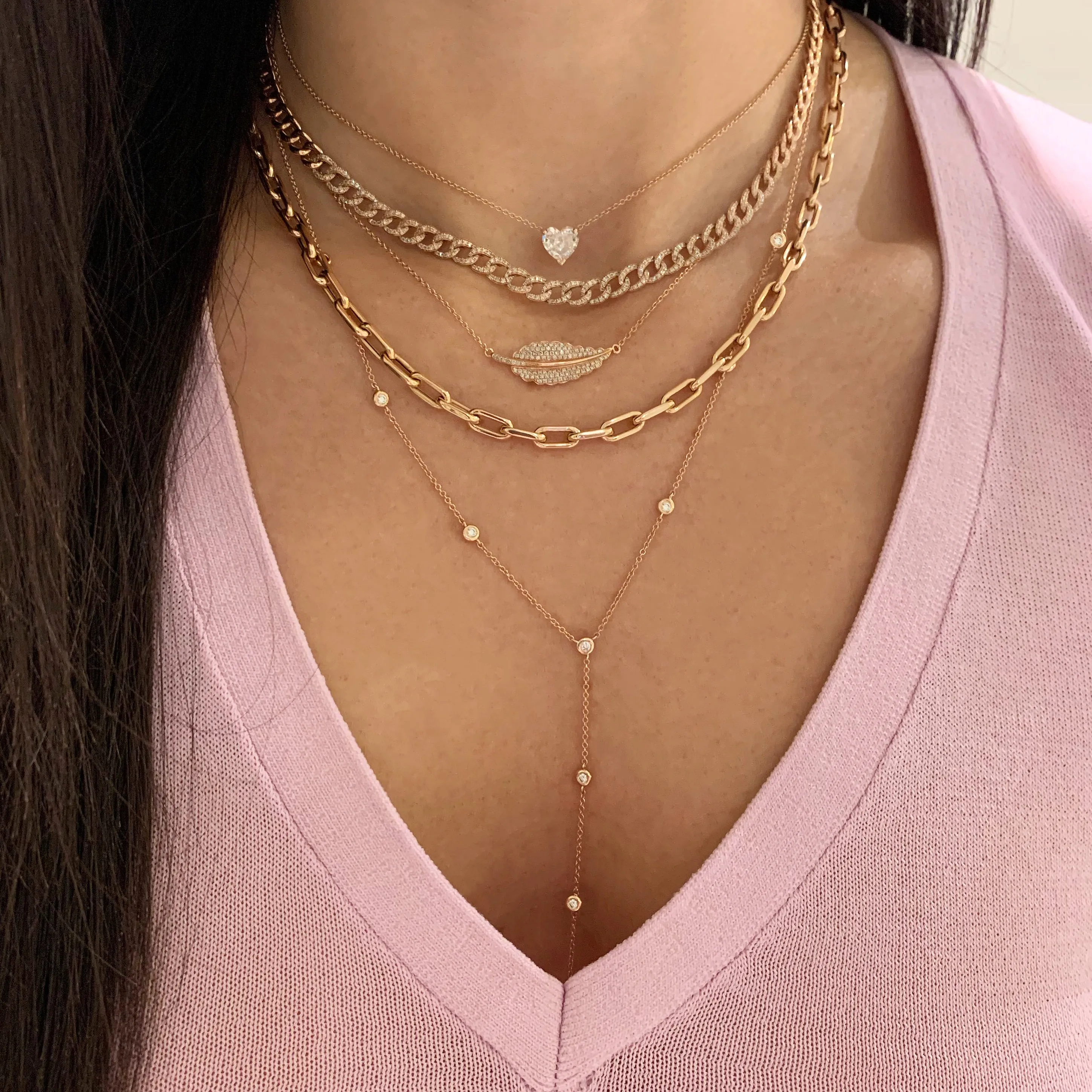 Diamond Chain Link Choker
