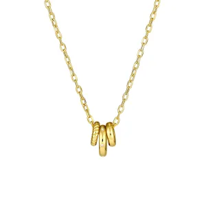 Diamond Circle Trio Necklace