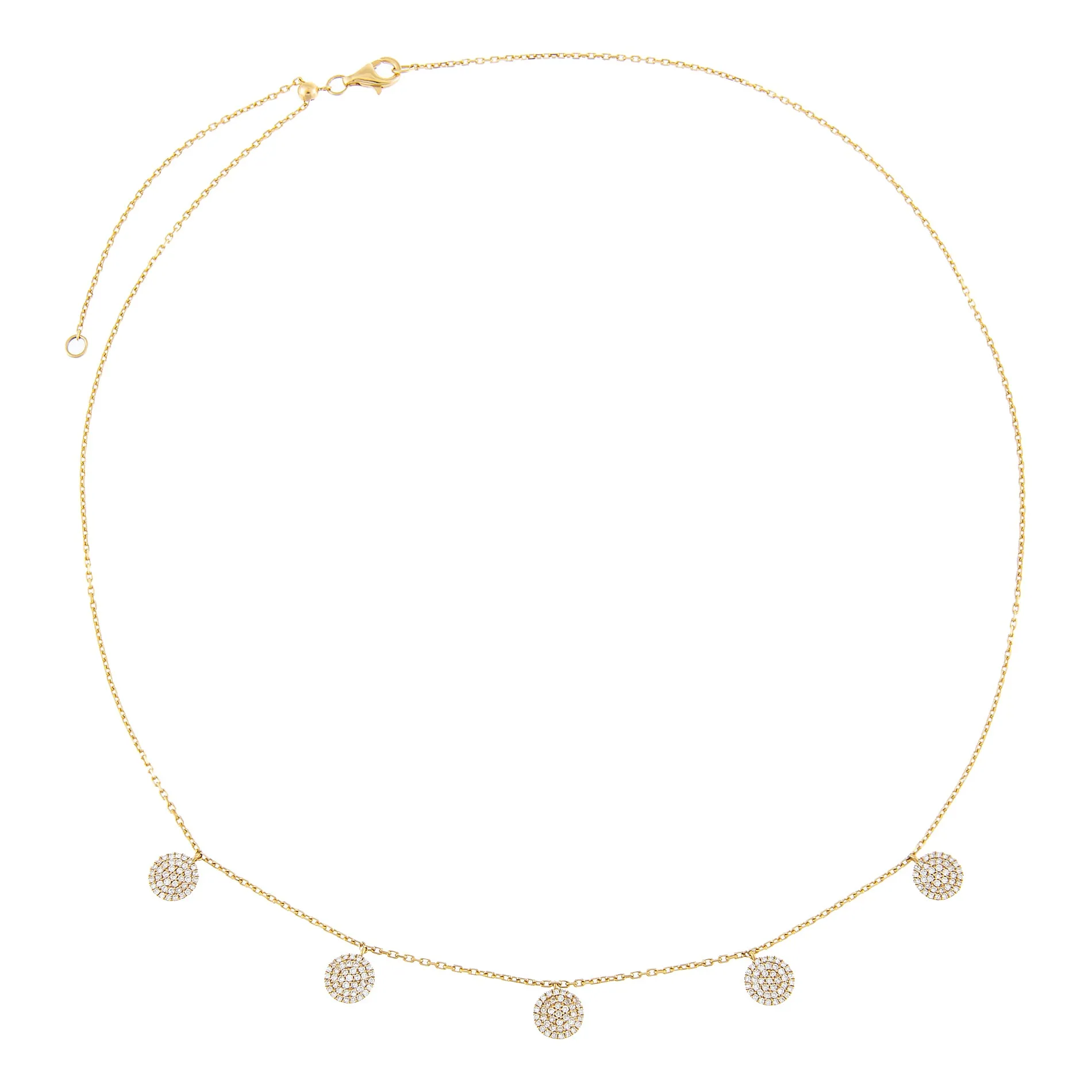 Diamond Disc Choker 18K