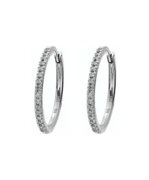Diamond Hoop Earrings