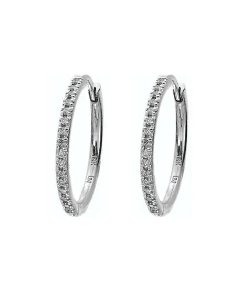 Diamond Hoop Earrings