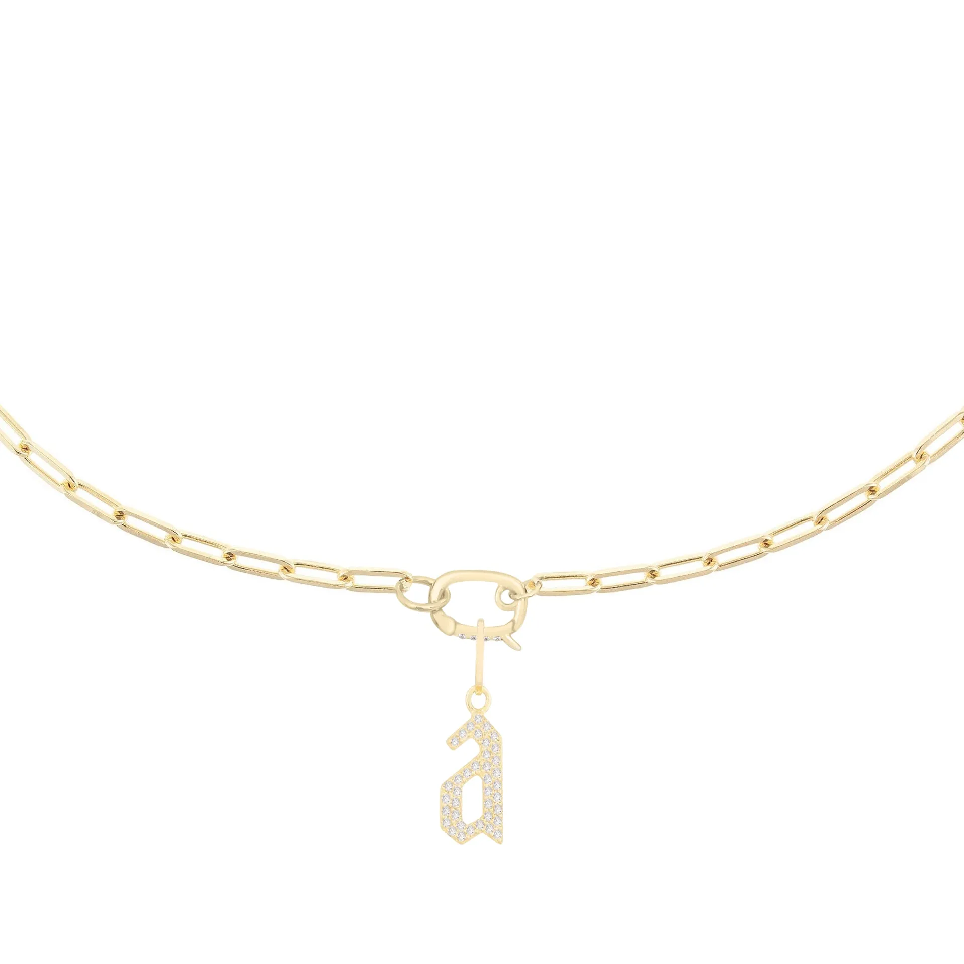 Diamond Toggle Link Necklace 14K