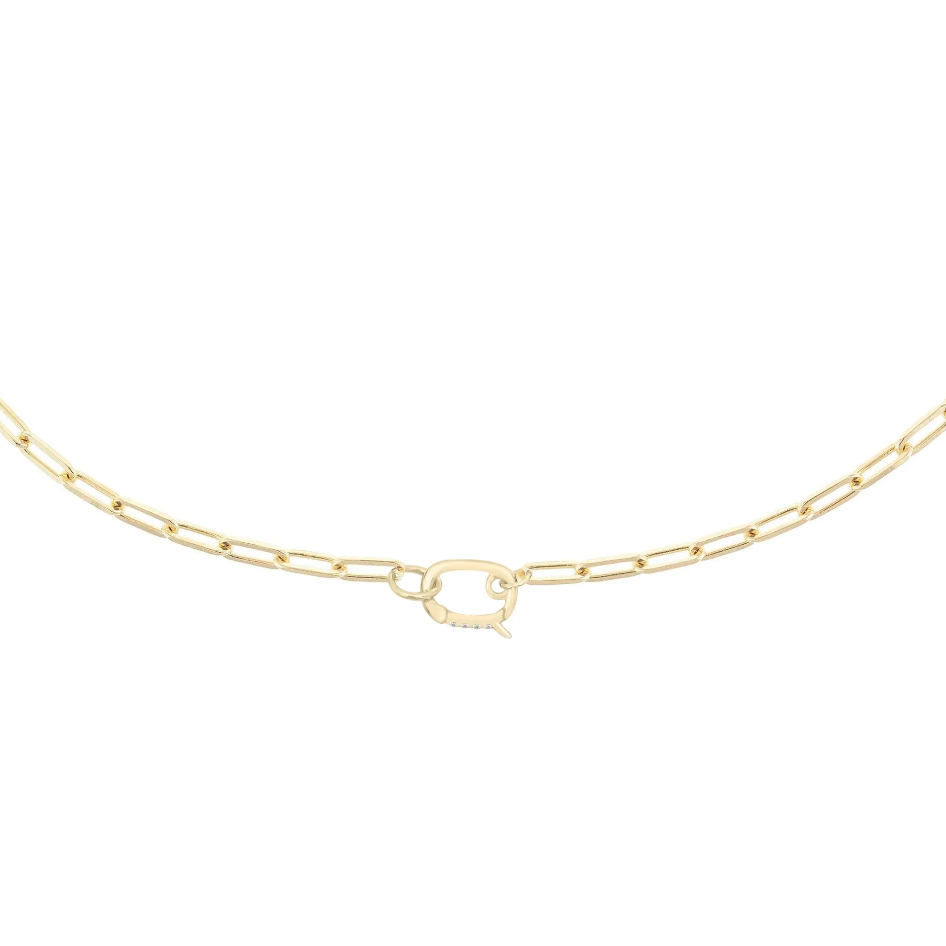 Diamond Toggle Link Necklace 14K