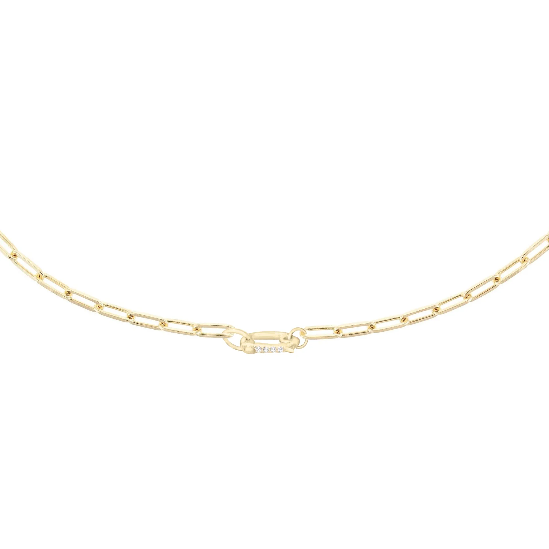 Diamond Toggle Link Necklace 14K
