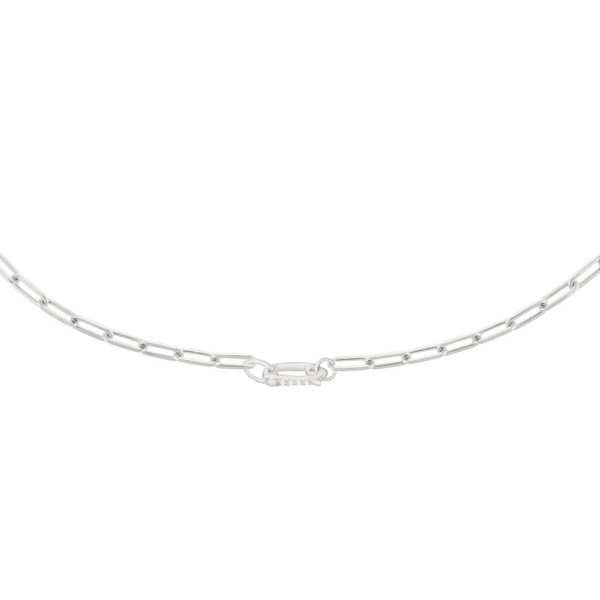 Diamond Toggle Link Necklace 14K