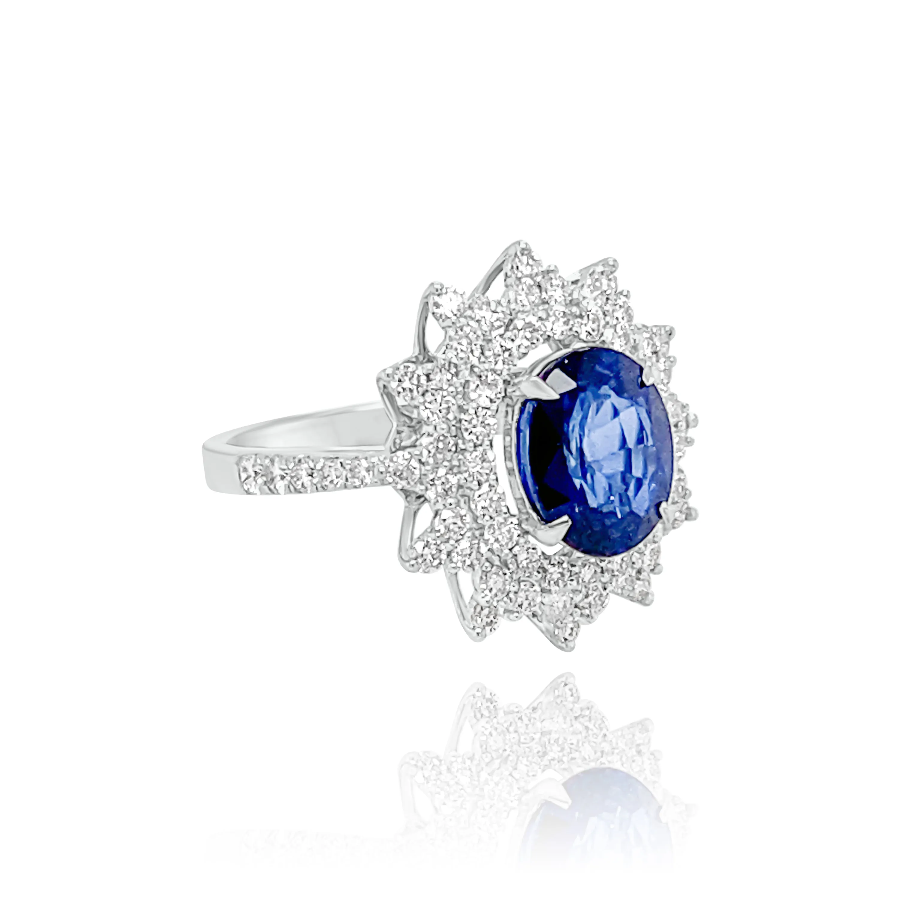 DIAMONDS & SAPPHIRE "MARIBEL" RING.