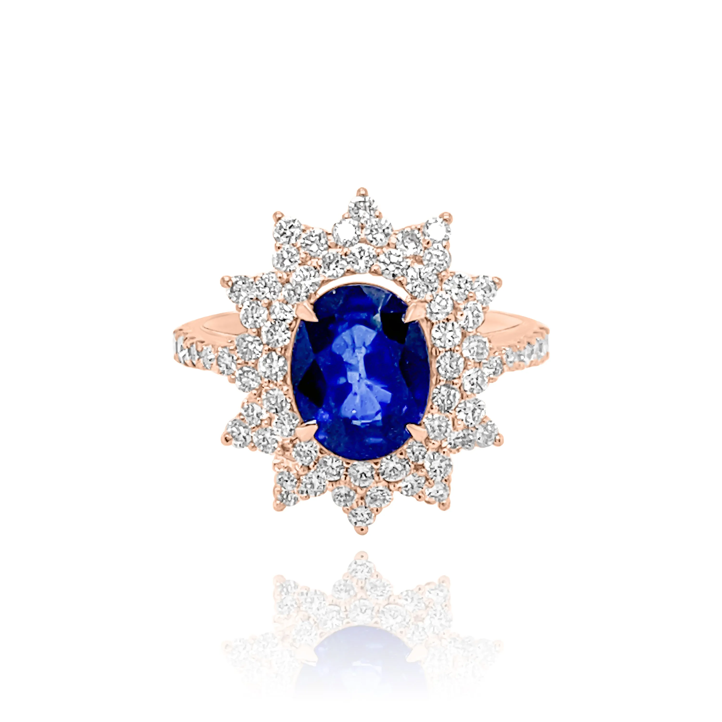 DIAMONDS & SAPPHIRE "MARIBEL" RING.