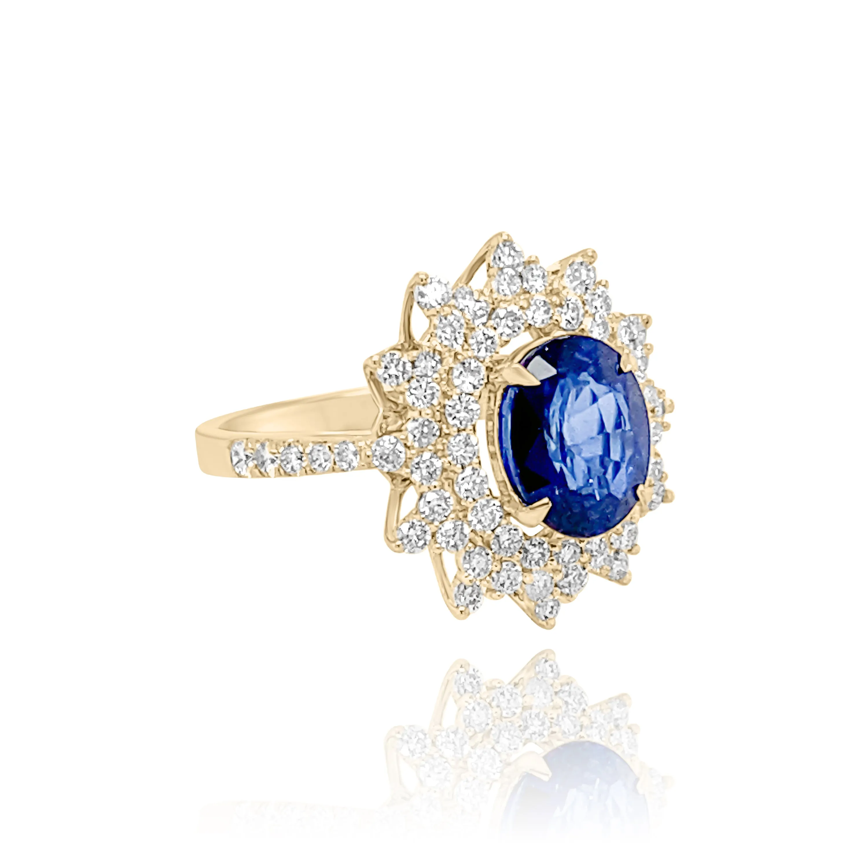 DIAMONDS & SAPPHIRE "MARIBEL" RING.
