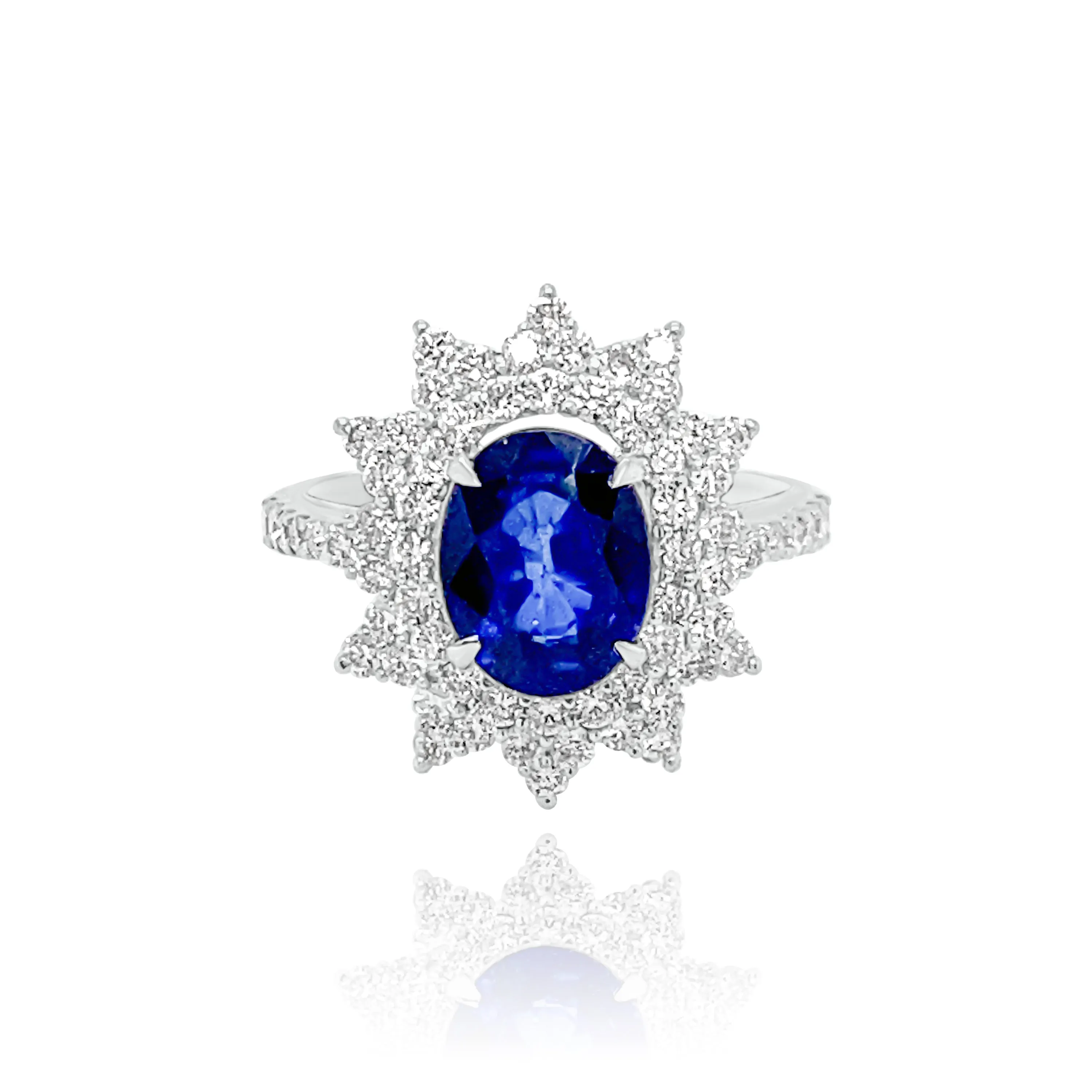 DIAMONDS & SAPPHIRE "MARIBEL" RING.