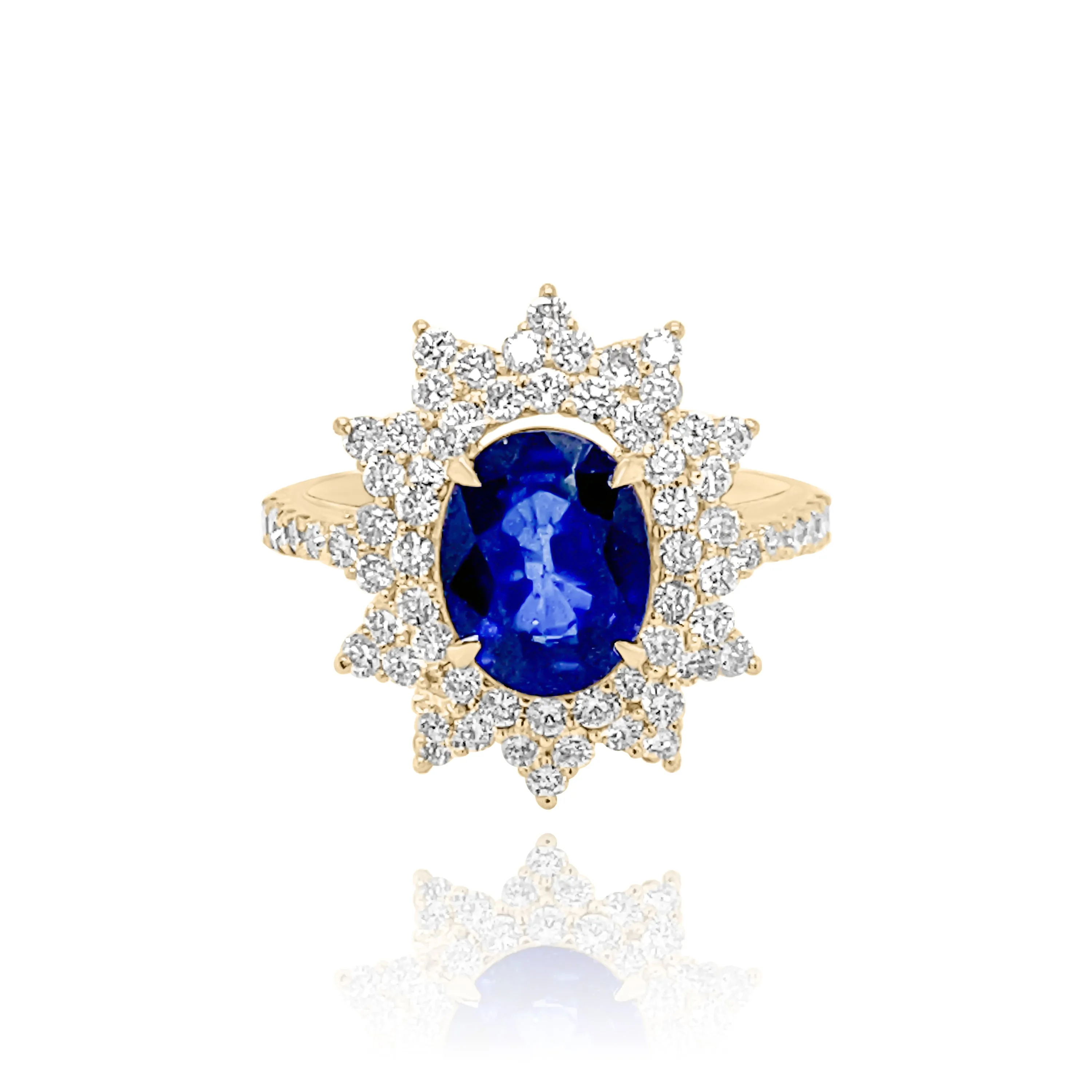 DIAMONDS & SAPPHIRE "MARIBEL" RING.
