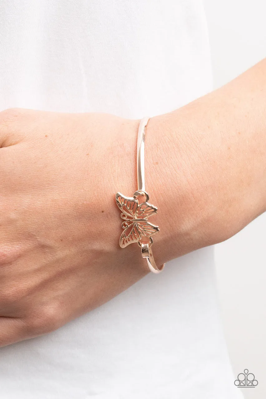 Did I FLUTTER? Rose Gold Paparazzi Bracelet