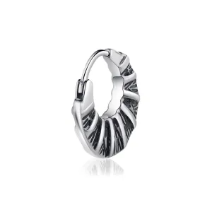 Distinctive Retro Metal Hoop Earrings for Stylish Men