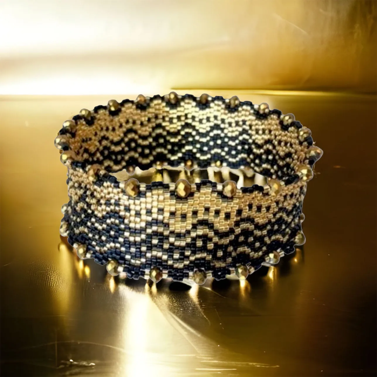 DIY Pattern Bracelet ONDULATIONS DOREES