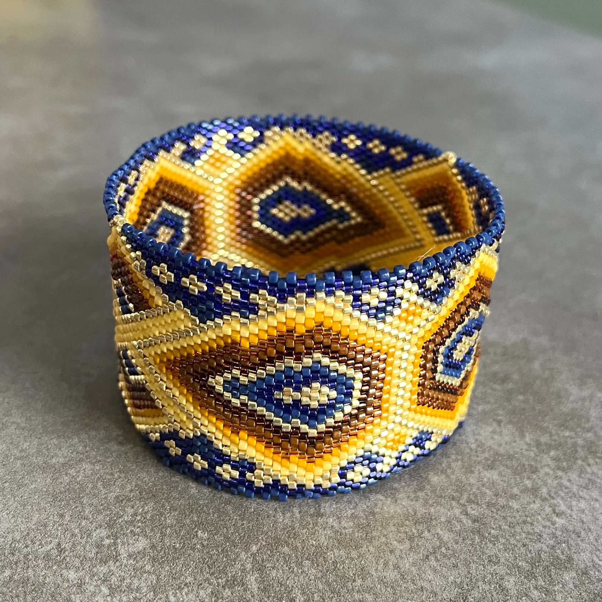 DIY Vertical Peyote Pattern - Bracelet ANNECY