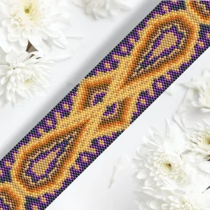 DIY Vertical Peyote Pattern - Bracelet ANNECY