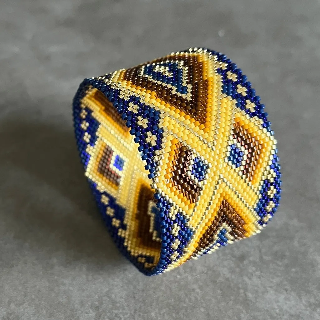 DIY Vertical Peyote Pattern - Bracelet ANNECY