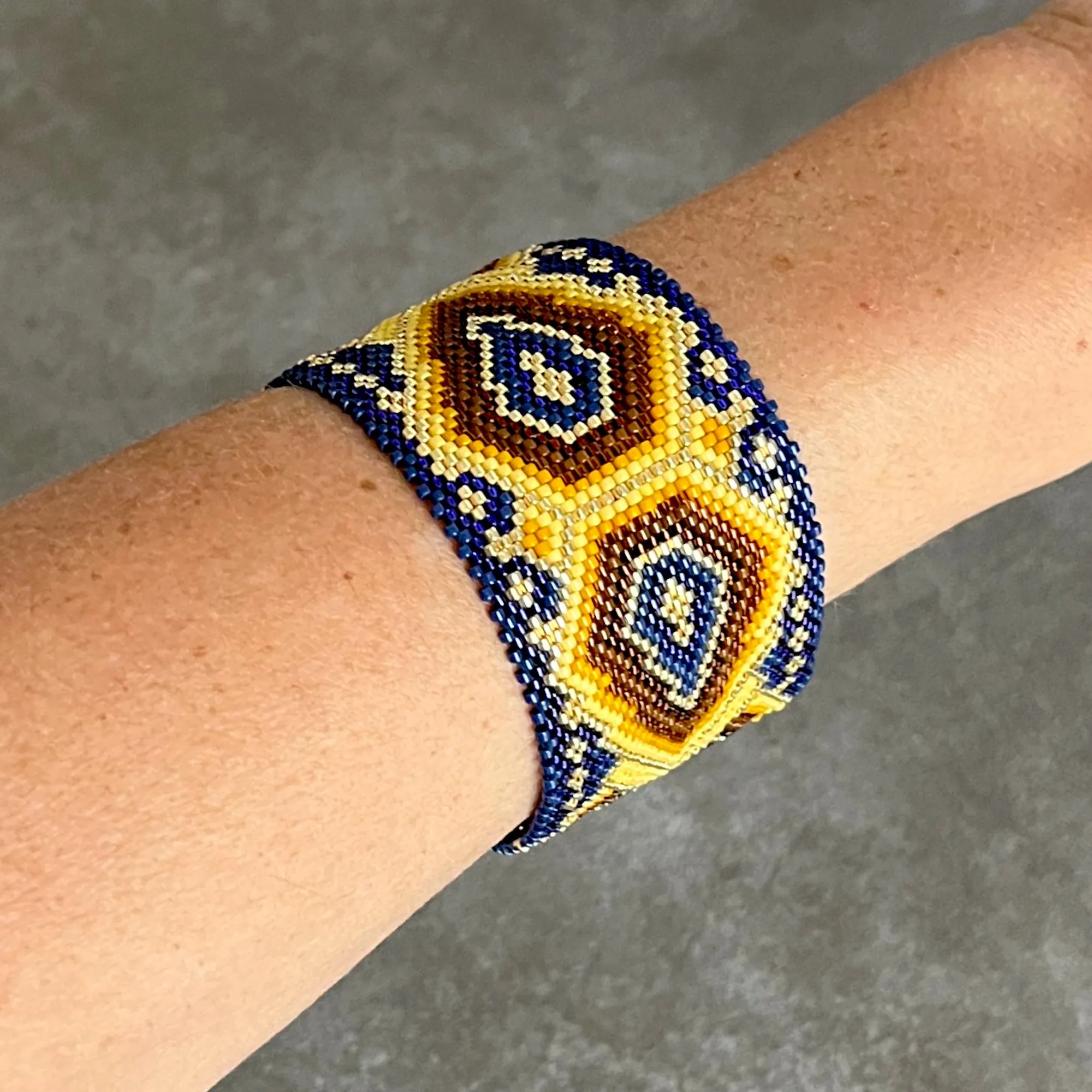 DIY Vertical Peyote Pattern - Bracelet ANNECY