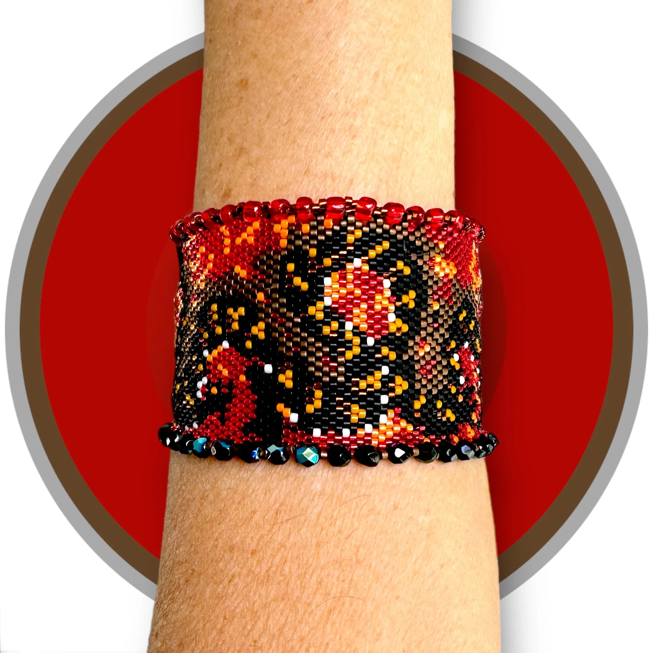 DIY Vertical Peyote Pattern - Bracelet DRAGON 2024