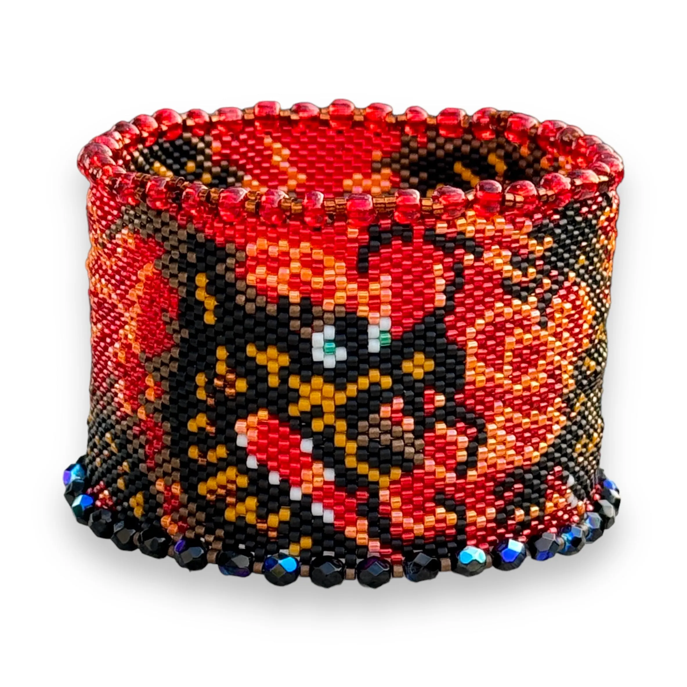 DIY Vertical Peyote Pattern - Bracelet DRAGON 2024