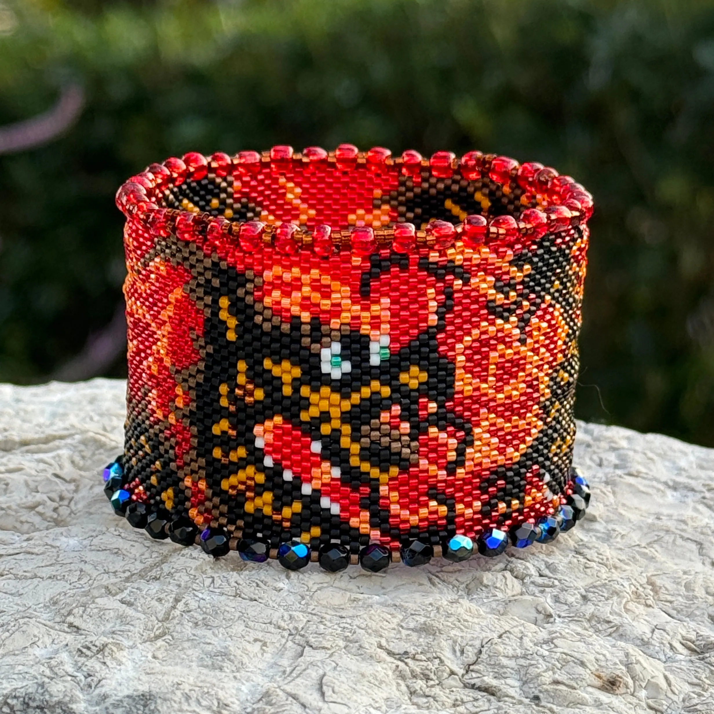 DIY Vertical Peyote Pattern - Bracelet DRAGON 2024