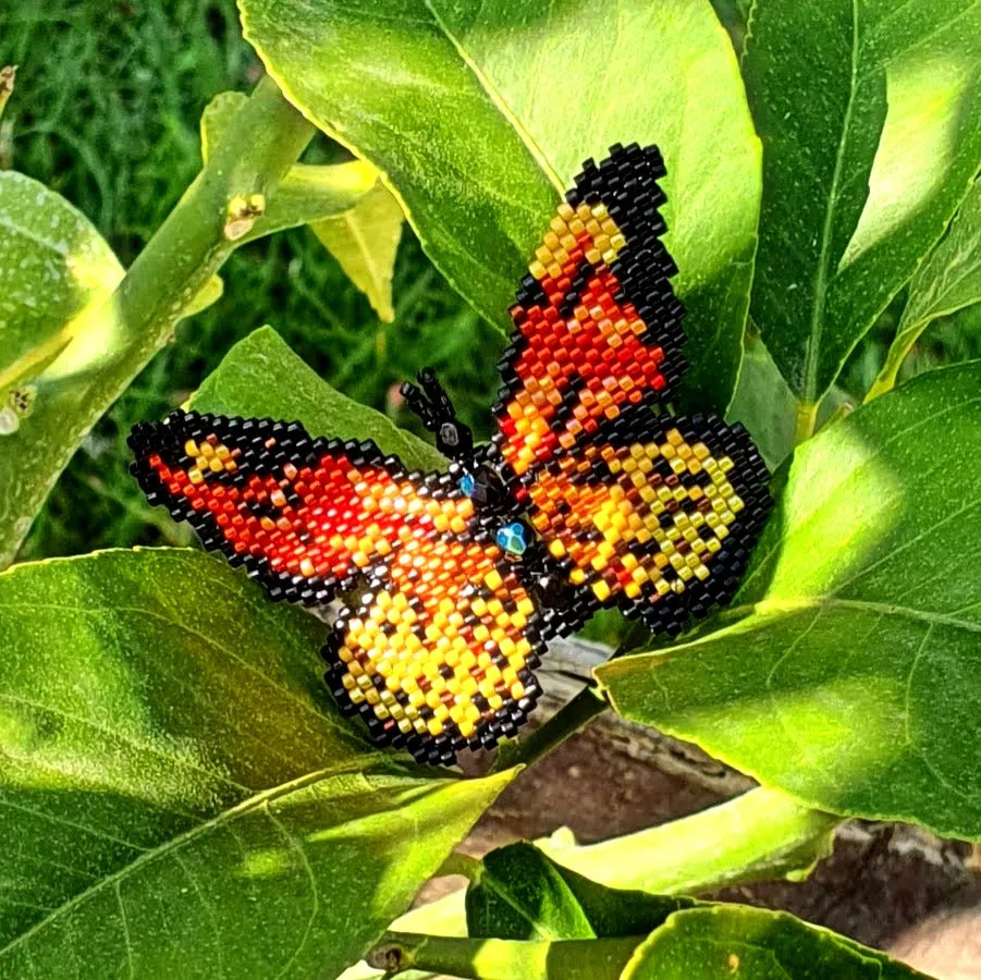 DIY Vertical Peyote Pattern - Bracelet PAPILLON