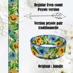 DIY Vertical Peyote Pattern - Bracelet SPRING MINI