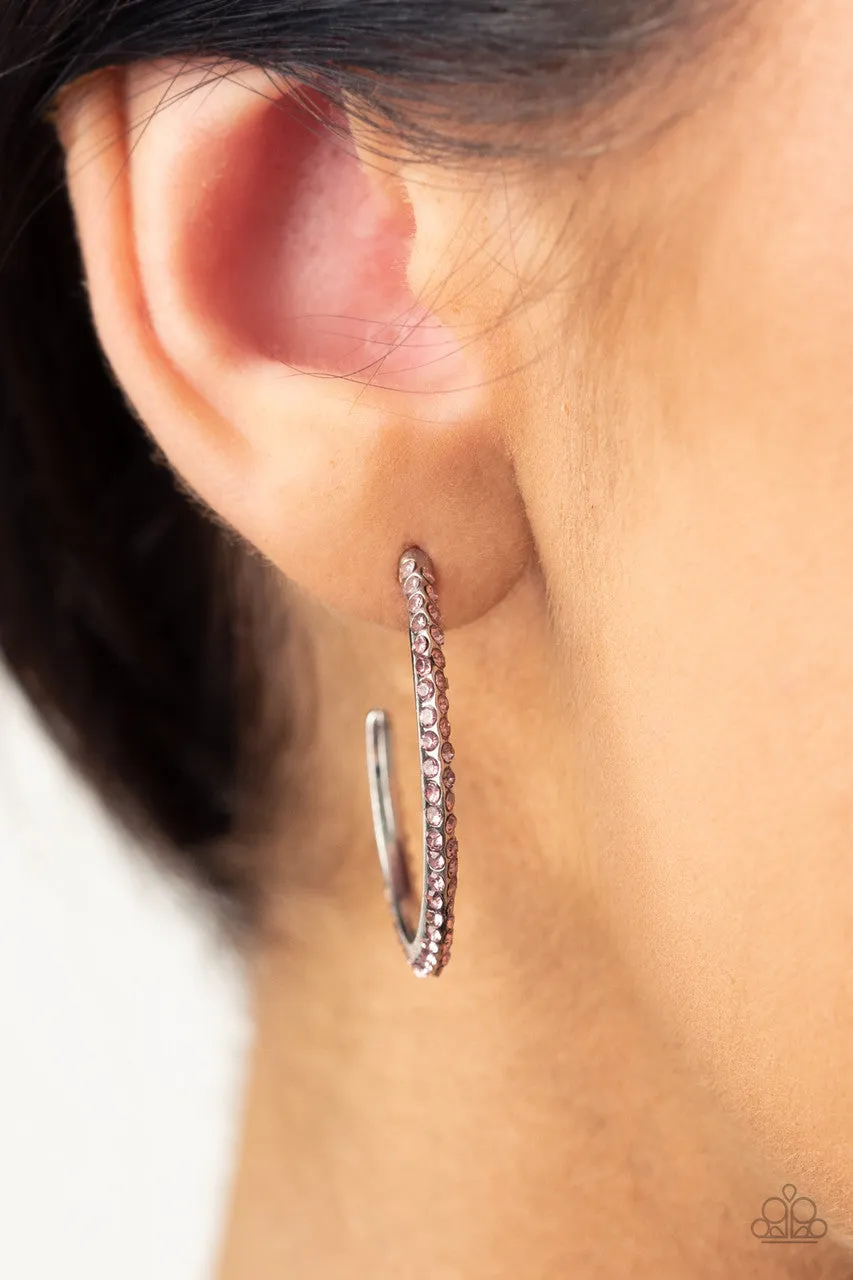 Don't Think Twice Pink Paparazzi Earrings